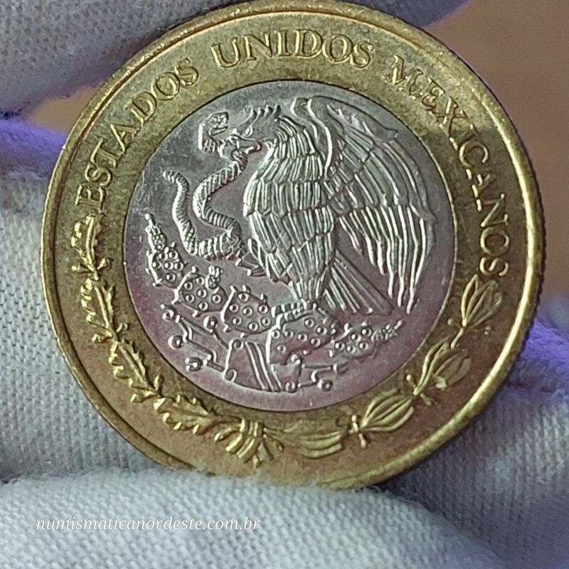 Moeda do México 10 Pesos 2012 – Bimetálica - Estados Unidos Mexicanos - Imagem 10