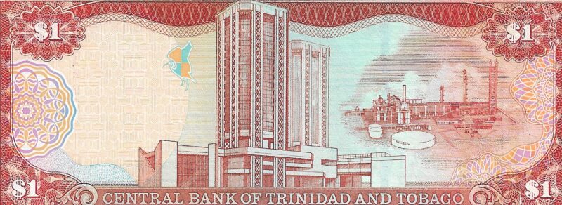 Cédula de 1 Dólar – Trinidad e Tobago – Série 2002 – Central Bank - Imagem 3