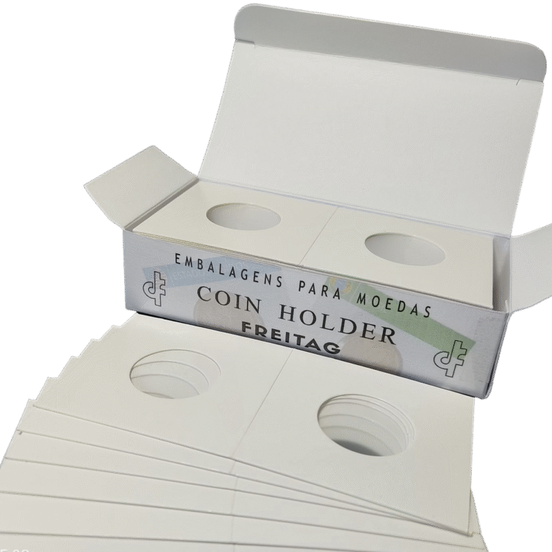 Caixa Holder de Grampo Branco 38mm 350 g/m2