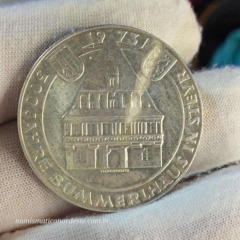Moeda Áustria 50 Schilling Comemorativa – 500 Anos do Bummerlhaus - Ano 1973 - Imagem 18