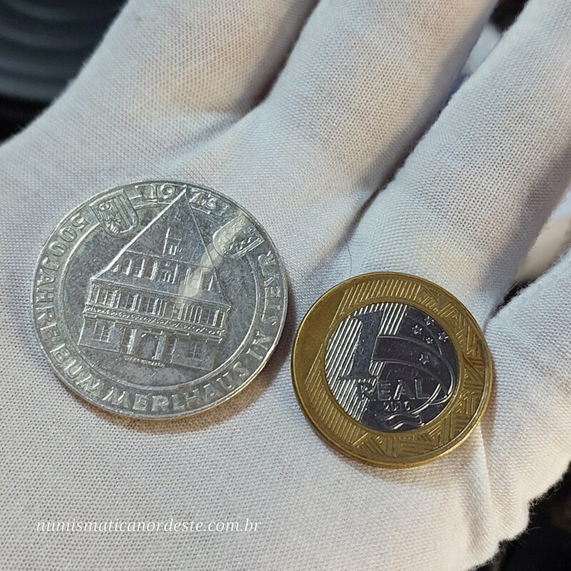Moeda Áustria 50 Schilling Comemorativa – 500 Anos do Bummerlhaus - Ano 1973 - Imagem 3