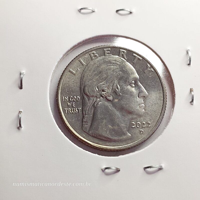 Moeda de Quarter Dollar  Ano 2022 (D) - Nina Otero Warren (FC - Flor de Cunho) - Série Mulheres Americanas - Imagem 4