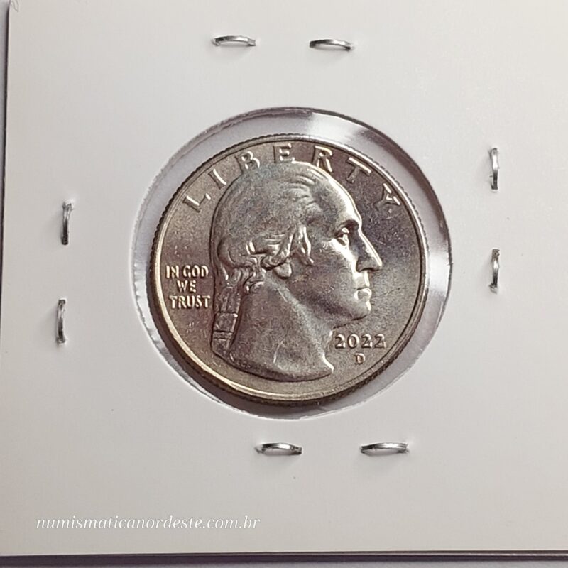 Moeda de Quarter Dollar  Ano 2022 (D) - Nina Otero Warren (FC - Flor de Cunho) - Série Mulheres Americanas - Imagem 6