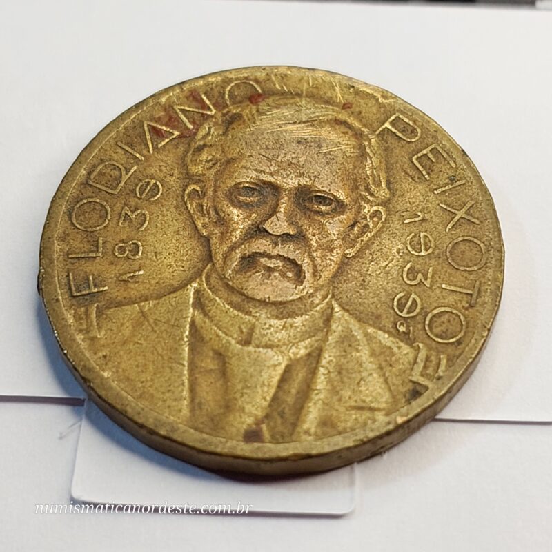 Moeda de 2.000 Réis Ano 1939 - Floriano Peixoto (2º Presidente do Brasil) - Imagem 6