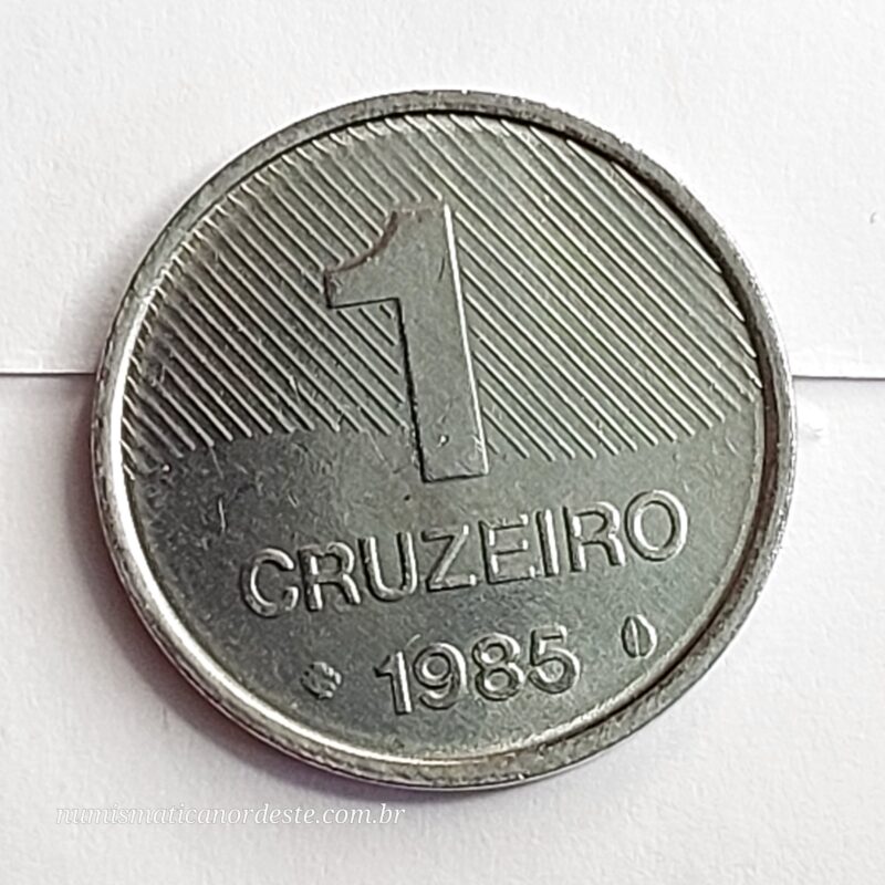 Moeda de 1 Cruzeiro Ano 1985 - Brasil - Série FAO - Cana de açúcar - Imagem 5