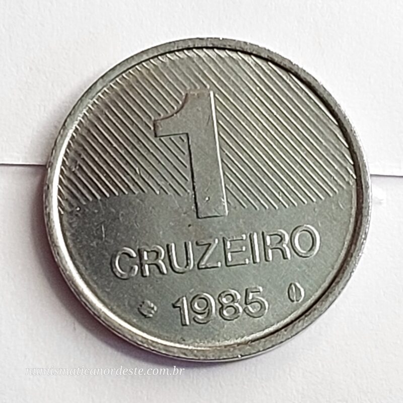 Moeda de 1 Cruzeiro Ano 1985 - Brasil - Série FAO - Cana de açúcar