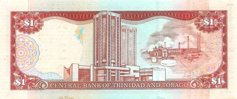 Cédula de 1 Dólar Trinidad e Tobago Ano 2002 - Imagem 3