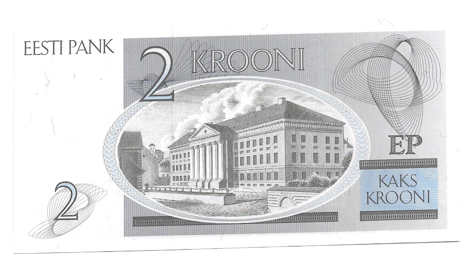 Cédula da Estônia de 2 Krooni Ano 1992 - Imagem 3