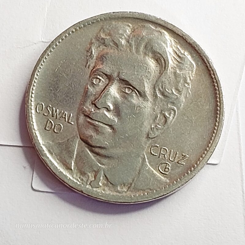 Moeda de 400 Réis Ano 1936 - Brasil - Série Brasileiros Ilustres: Oswaldo Cruz (científico brasileiro) - Imagem 8
