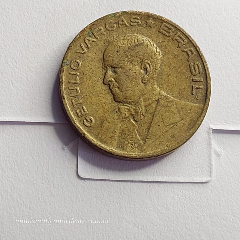 Moeda de 10 Centavos do Brasil Ano 1943- Getúlio Vargas - Imagem 4