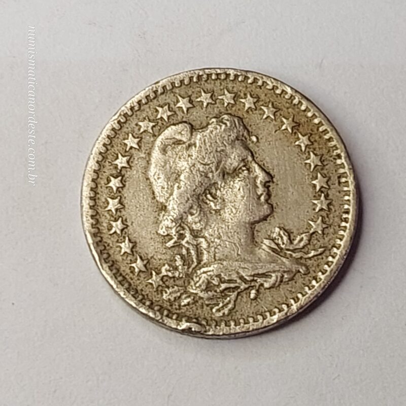 Moeda de 20 Réis do Brasil Ano 1920 - Imagem 8