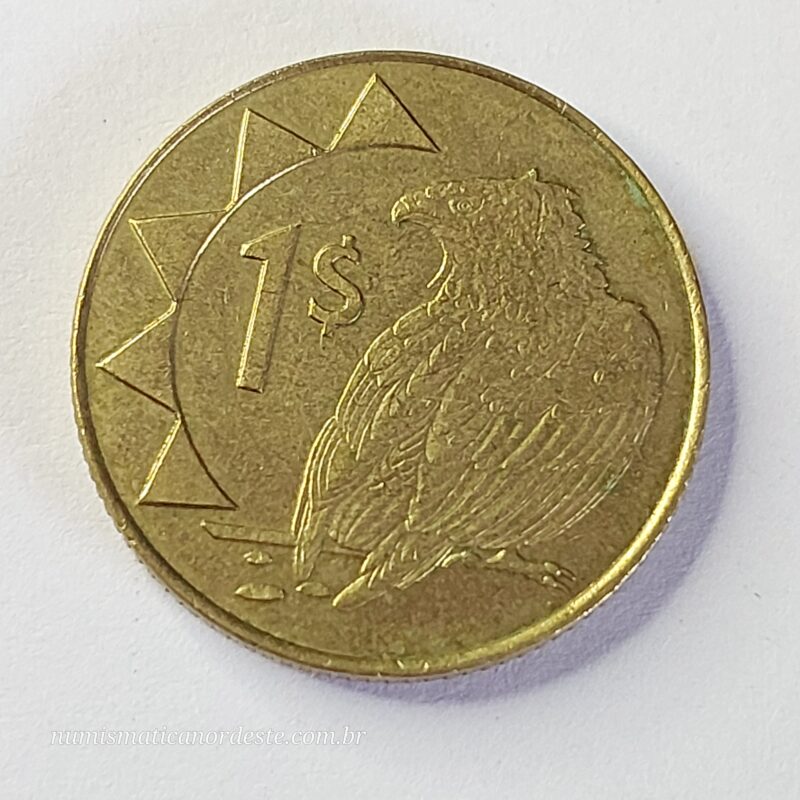 Moeda Namíbia 1 Dólar 1998 - Águia Pescadora