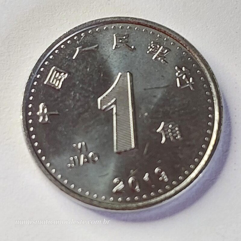Moeda China 1 Jiao 2019 - Orquídea