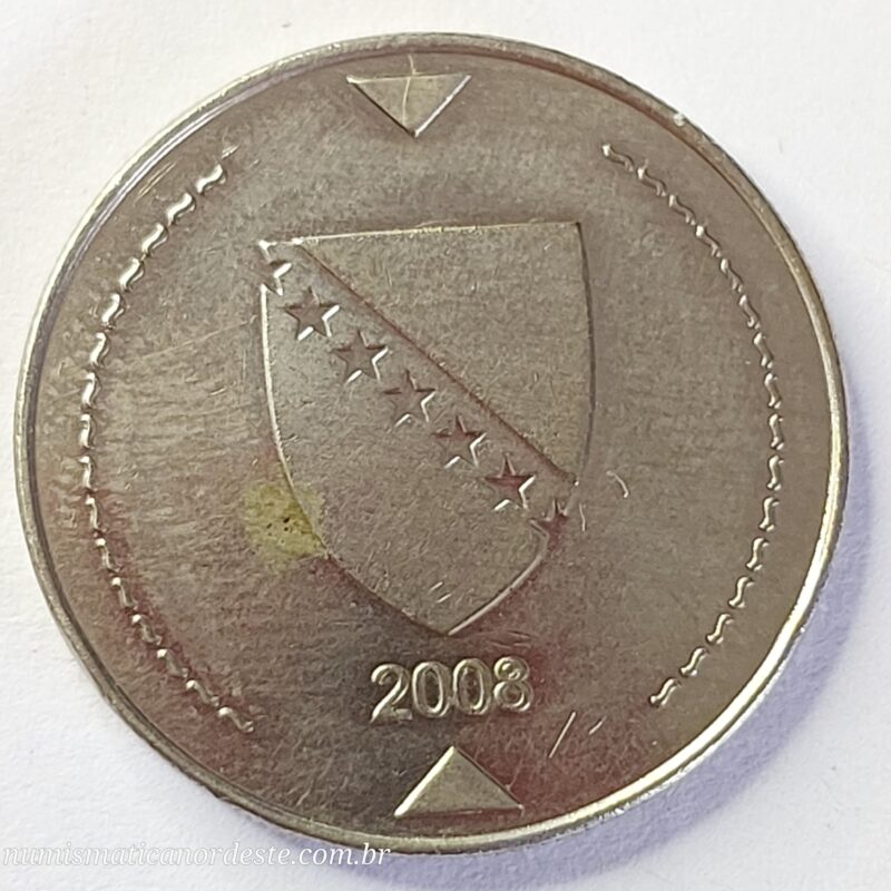 Moeda Bósnia e Herzegovina 1 KM  Ano 2008 - Imagem 2