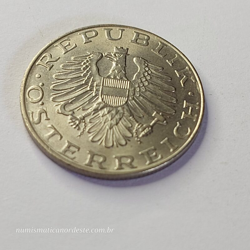 Moeda Áustria 10 Schilling 1974 - Mulher com chapéu - Imagem 7