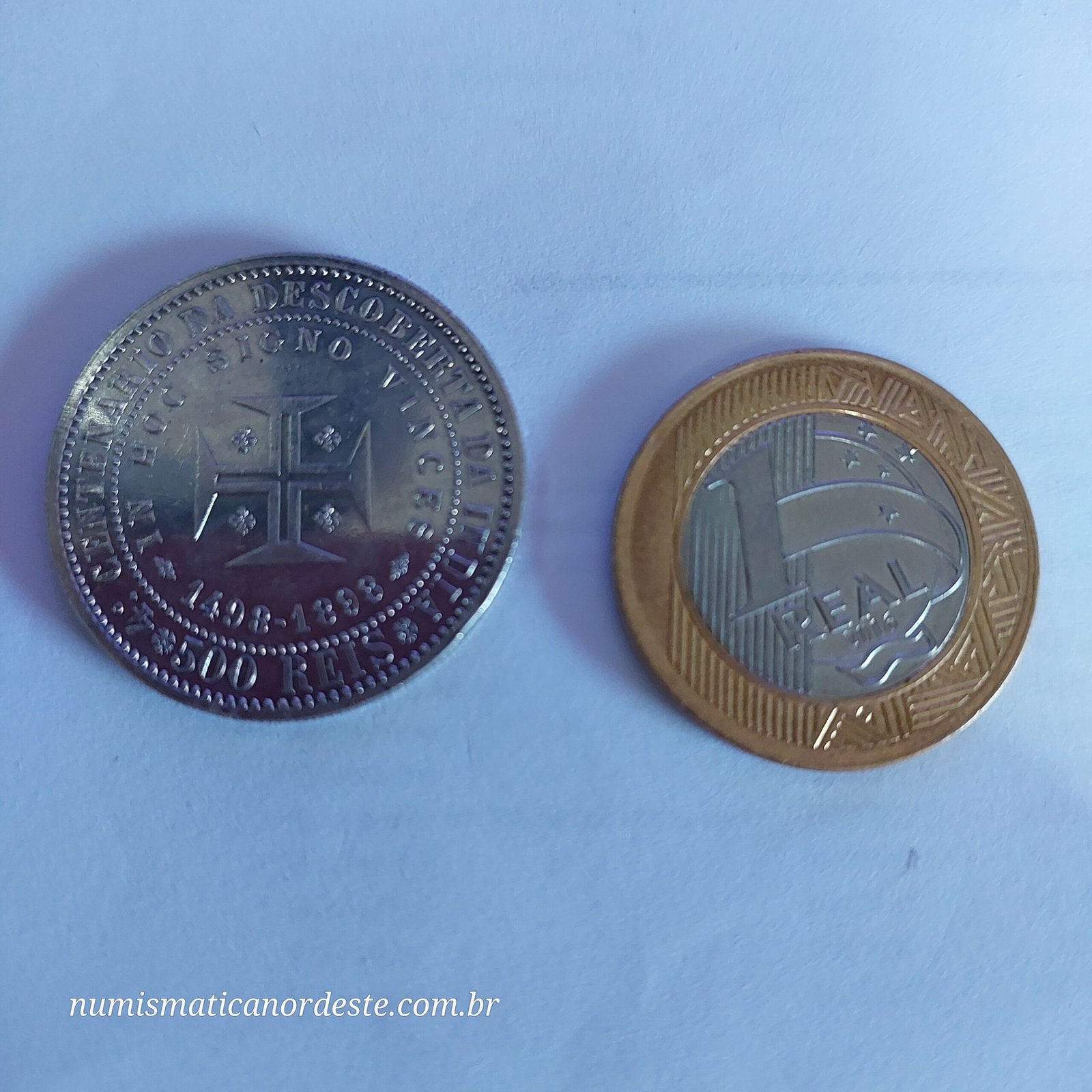 Moeda de Portugal 500 Réis Ano 1898 - Comemorativa - Assunto: 400 Anos da Descoberta da Índia - Imagem 4