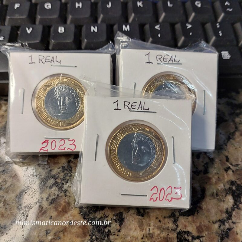 Moedas do Brasil - Set Completo do Real Ano 2023 - Flor de Cunho (FC)