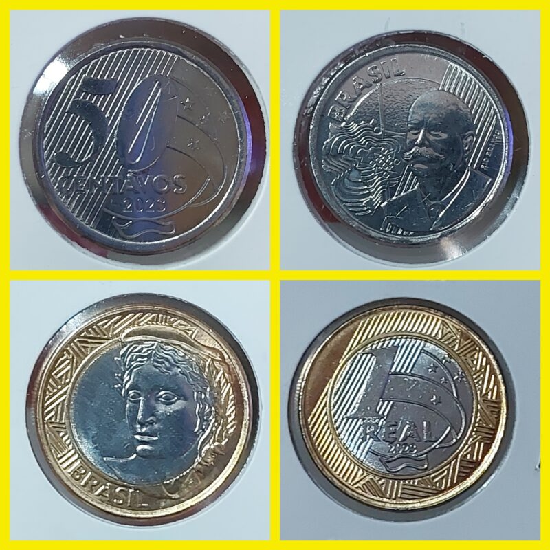 Moedas do Brasil - Set Completo do Real Ano 2023 - Flor de Cunho (FC) - Imagem 2