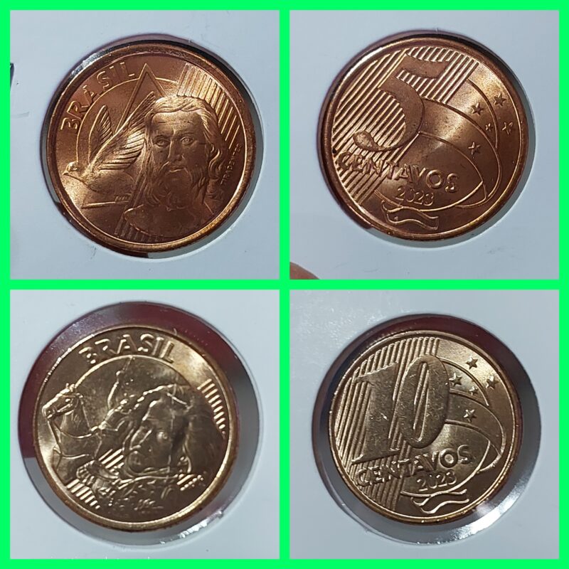 Moedas do Brasil - Set Completo do Real Ano 2023 - Flor de Cunho (FC) - Imagem 3