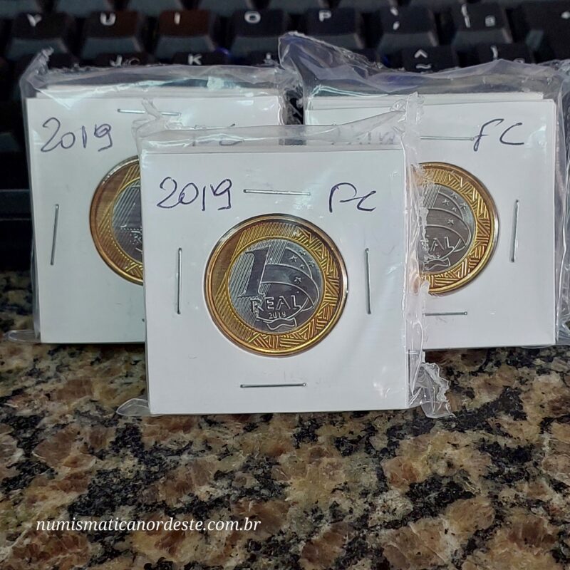 Moedas do Brasil - Set Completo do Real Ano 2019 - Flor de Cunho (FC) - Imagem 7