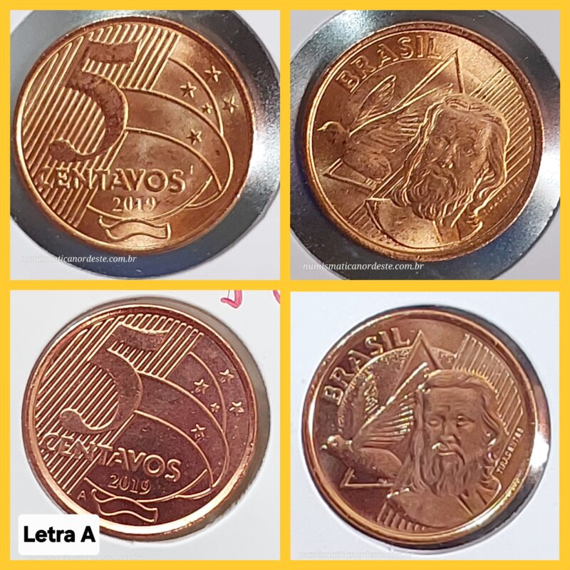 Moedas do Brasil - Set Completo do Real Ano 2019 - Flor de Cunho (FC) - Imagem 2