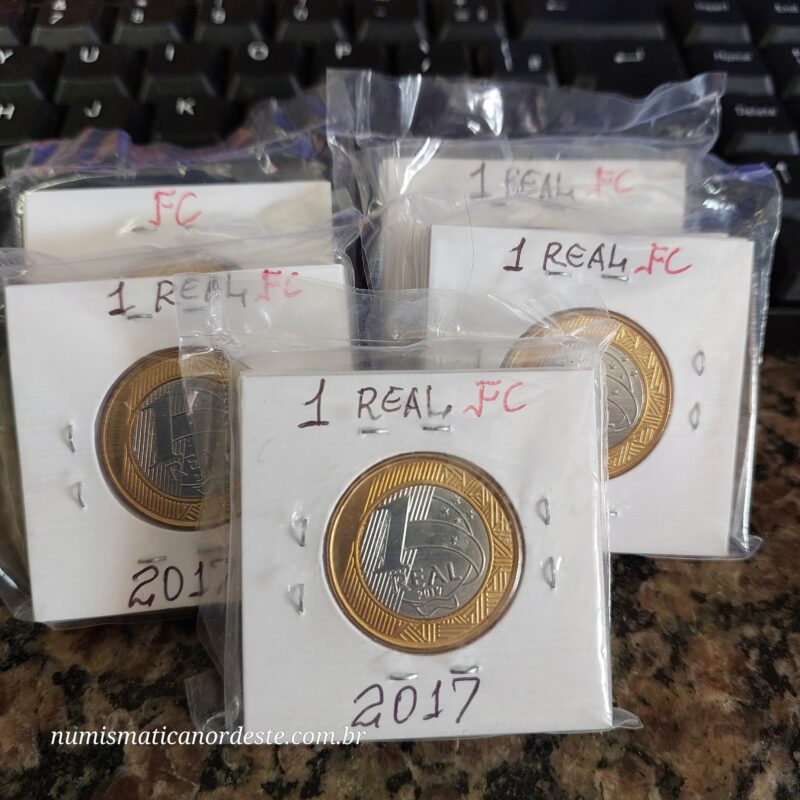 Moedas do Brasil - Set Completo do Real Ano 2017 - Flor de Cunho (FC) - Imagem 7
