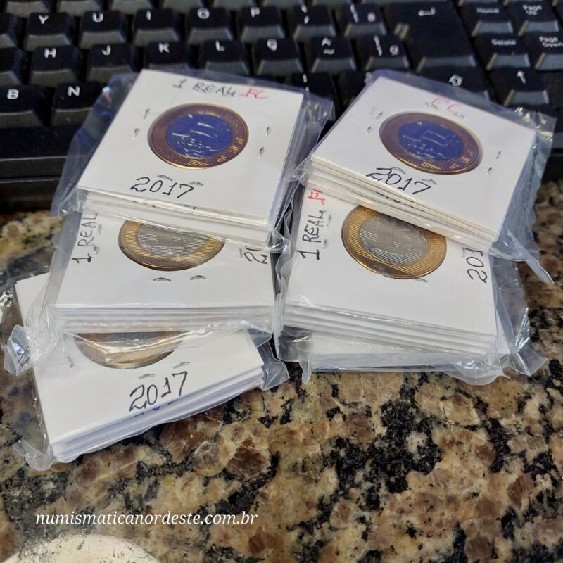 Moedas do Brasil - Set Completo do Real Ano 2017 - Flor de Cunho (FC) - Imagem 8