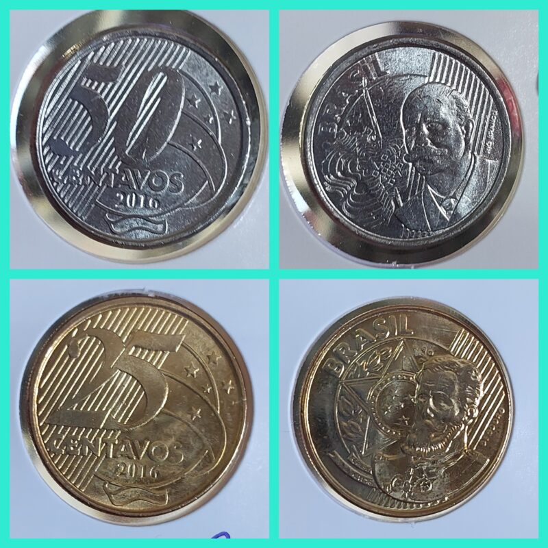 Moedas do Brasil - Set Completo do Real Ano 2016 - Flor de Cunho (FC) - Imagem 3