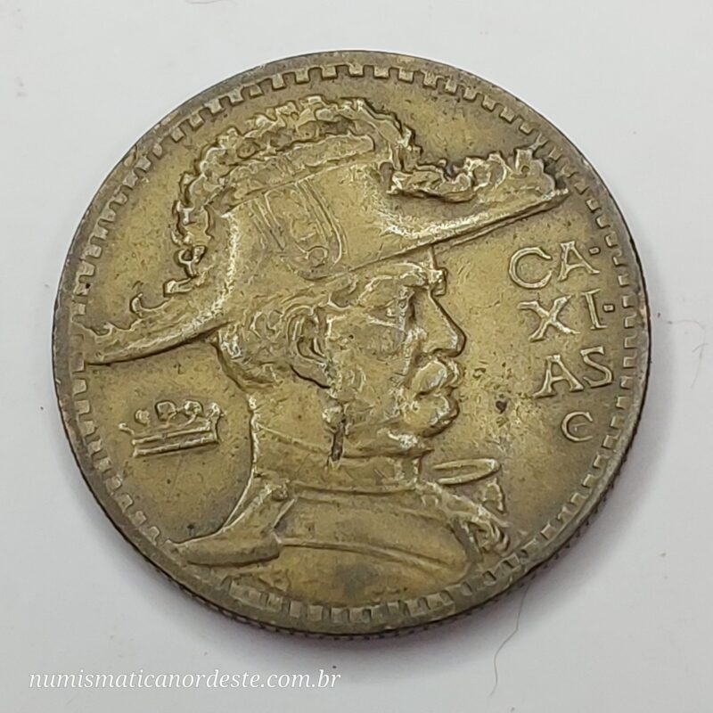 Moeda de 2.000 Réis do Brasil Ano 1936 - Duque de Caxias - Imagem 2