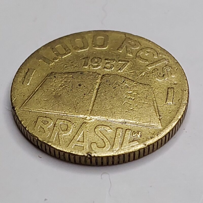 Moeda de 1.000 Réis Ano 1937 - José de Anchieta - Imagem 7