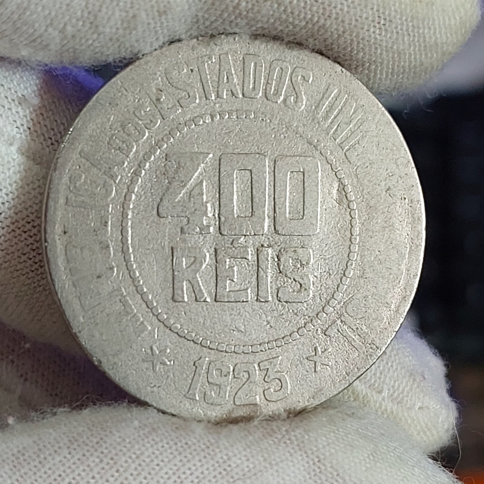 Moeda de 400 Réis Ano 1923 - Imagem 5