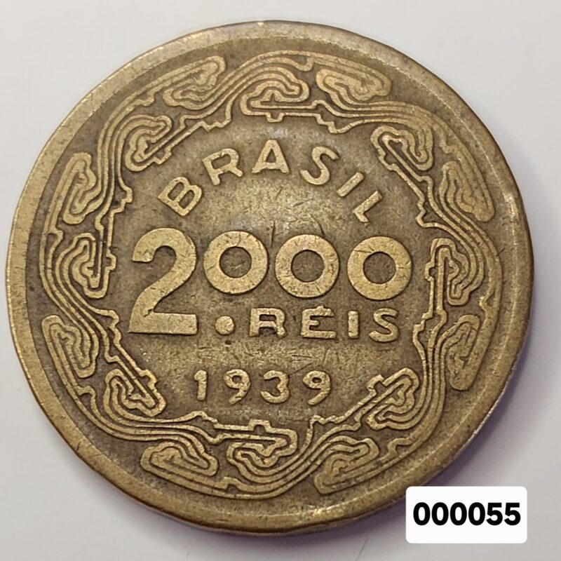 Moeda de 2.000 Réis do Brasil Ano 1939 - Floriano Peixoto