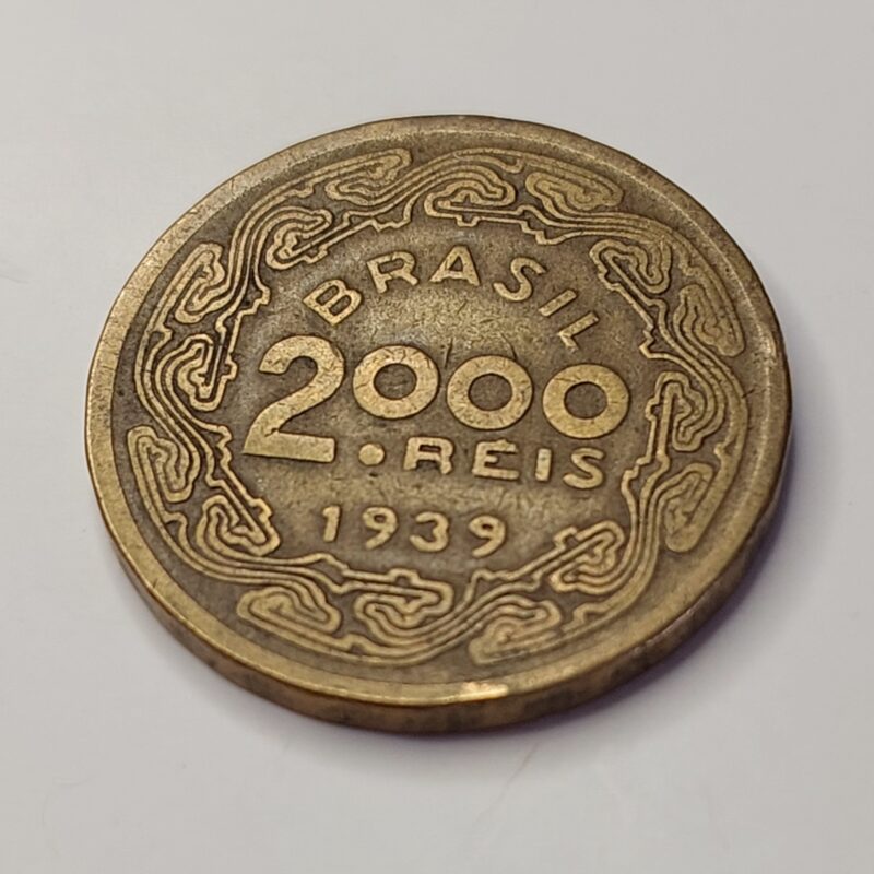 Moeda de 2.000 Réis do Brasil Ano 1939 - Floriano Peixoto - Imagem 5