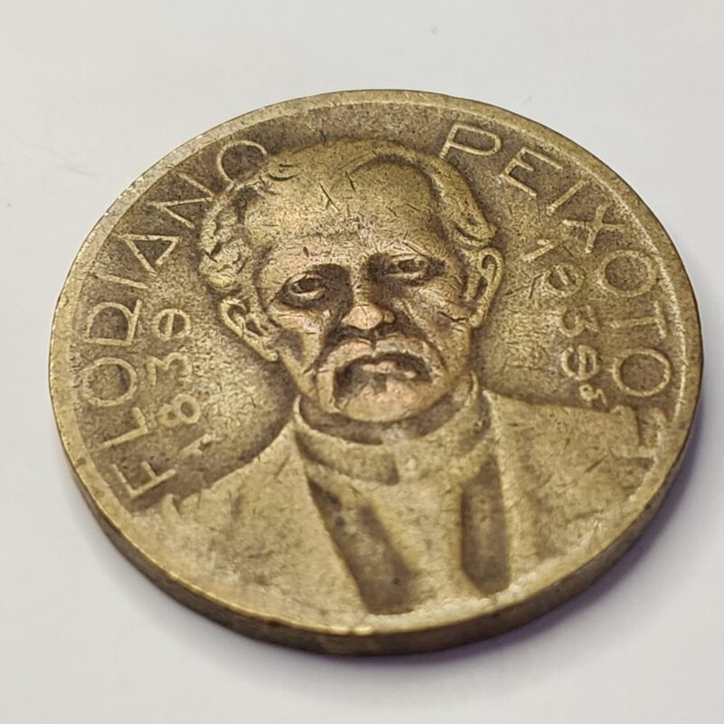 Moeda de 2.000 Réis do Brasil Ano 1939 - Floriano Peixoto - Imagem 6