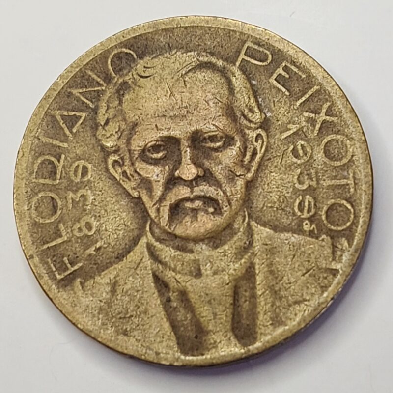 Moeda de 2.000 Réis do Brasil Ano 1939 - Floriano Peixoto - Imagem 2