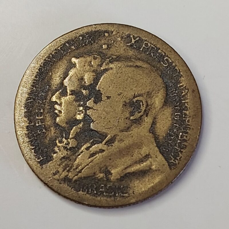 Moeda de 500 Réis do Brasil Ano 1922 - Centenário da Independência do Brasil - Imagem 6