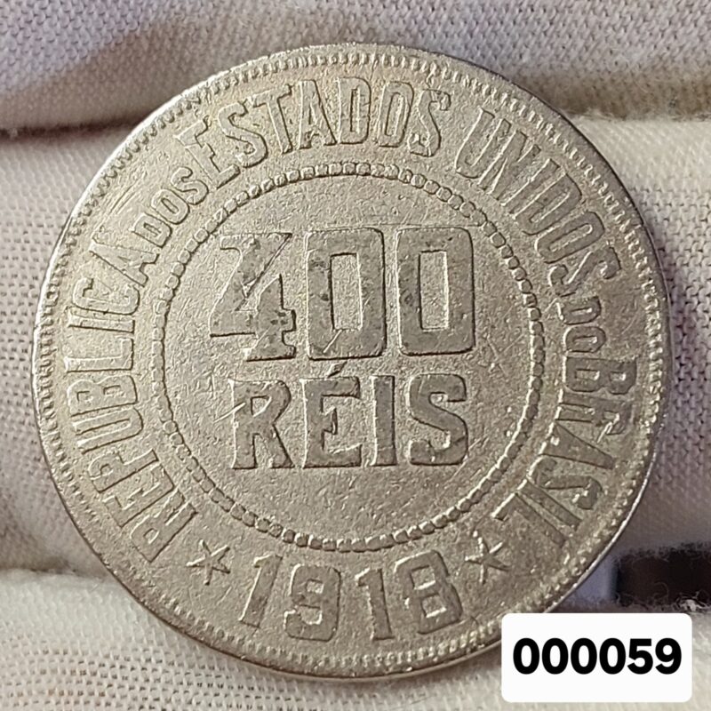 Moeda de 400 Réis Ano 1918