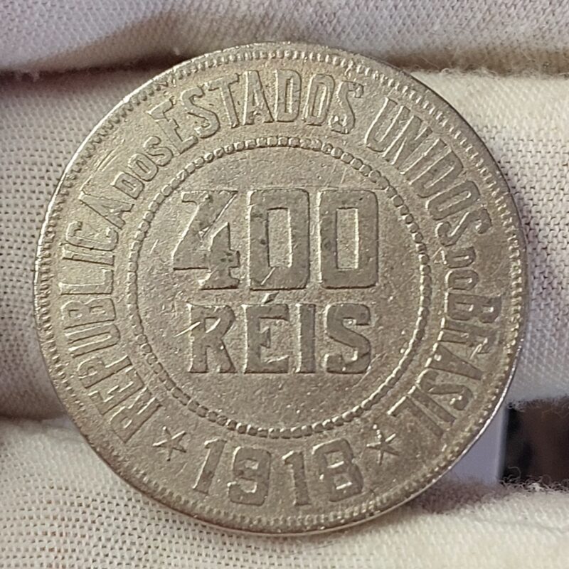 Moeda de 400 Réis Ano 1918 - Imagem 5