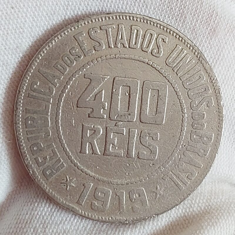Moeda de 400 Réis Ano 1919 - Imagem 3
