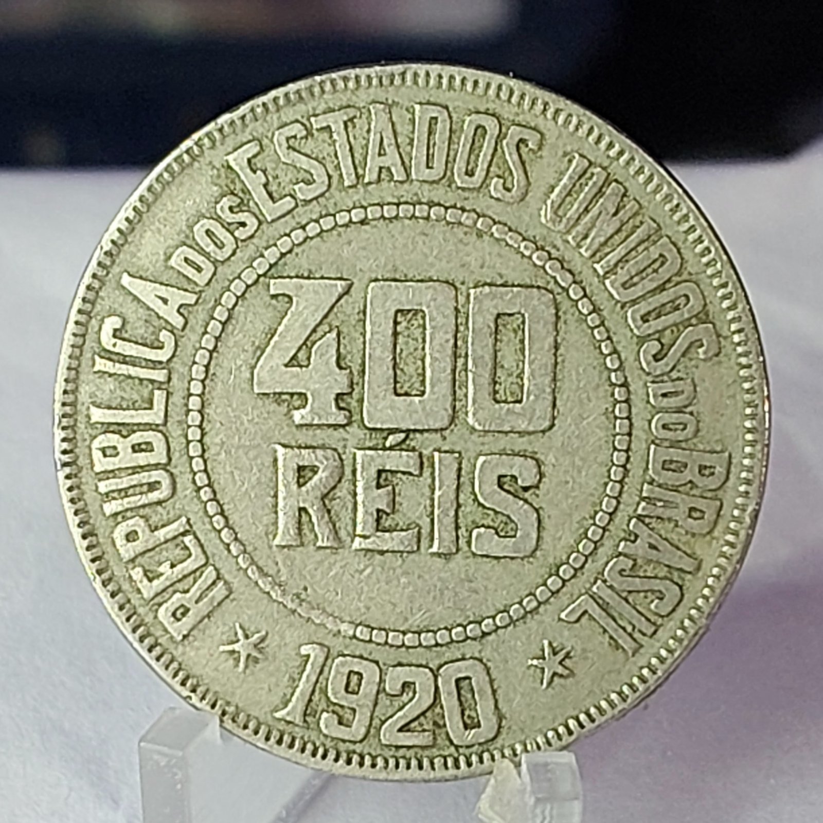 Moeda de 400 Réis Ano 1920 - Imagem 3