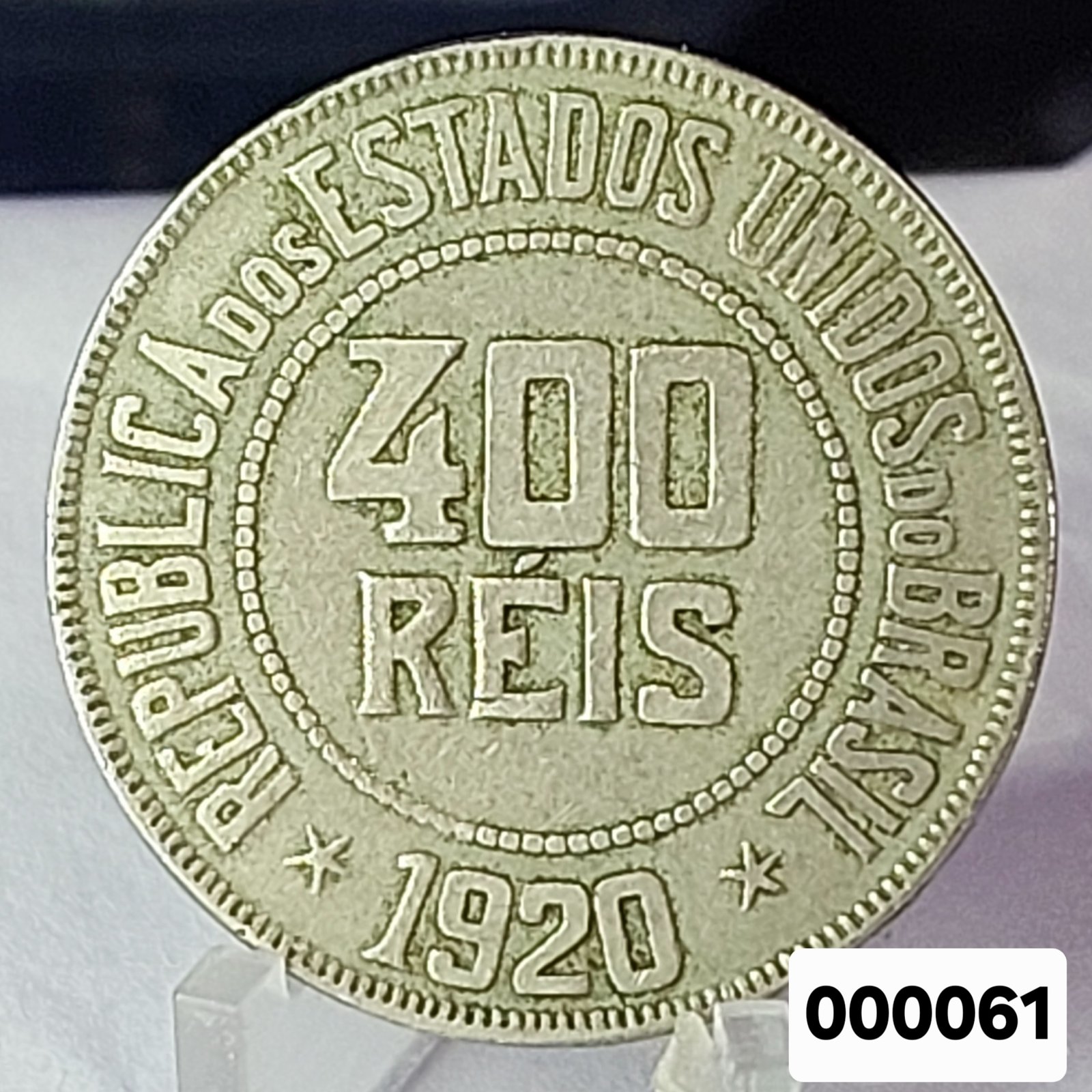 Moeda de 400 Réis Ano 1920