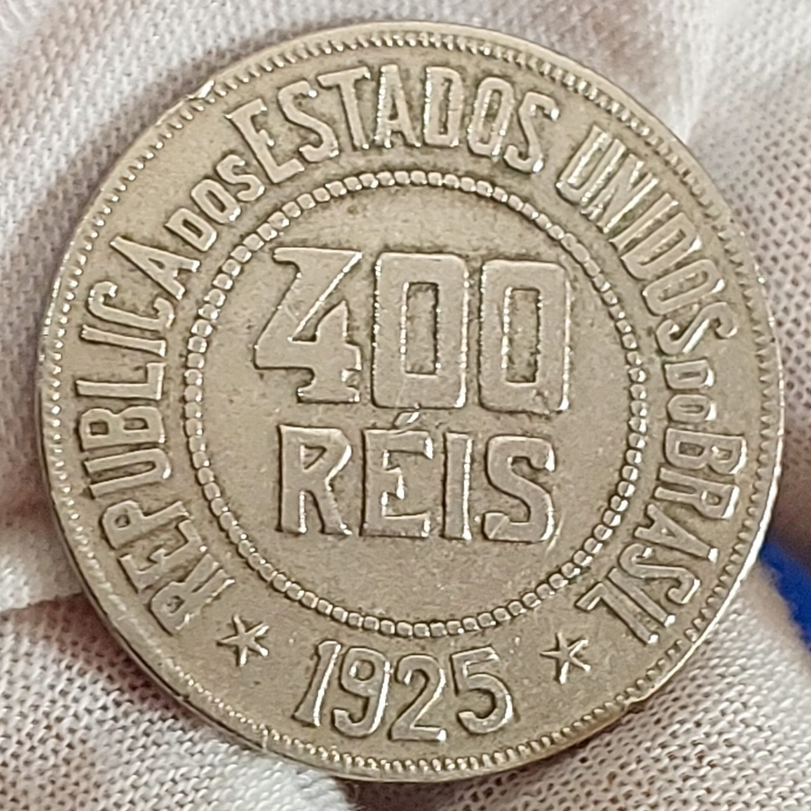 Moeda de 400 Réis Ano 1925 - Imagem 3