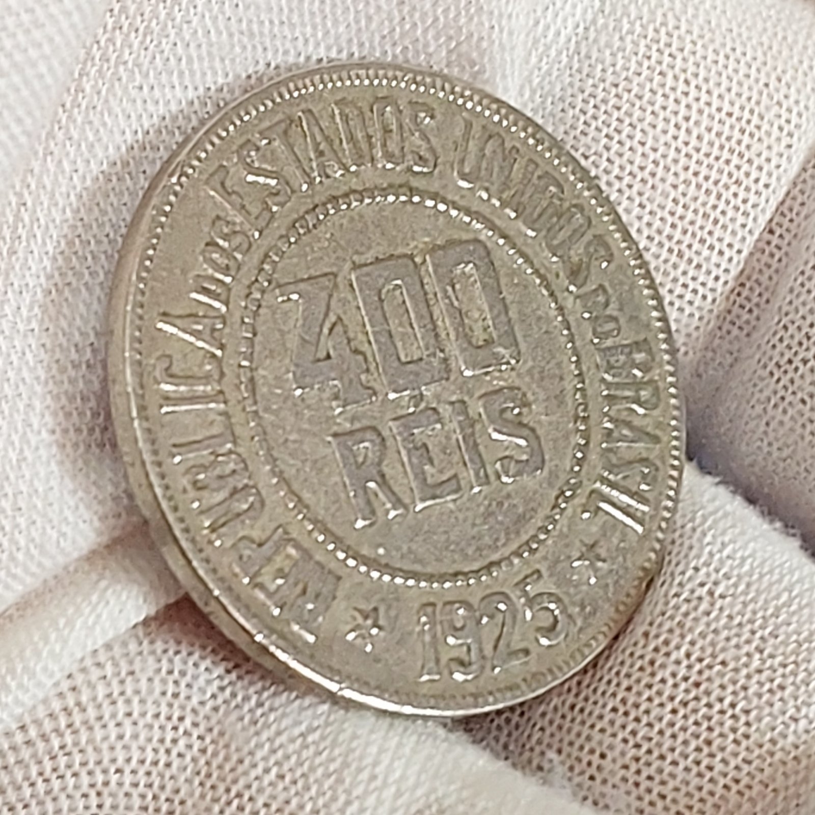 Moeda de 400 Réis Ano 1925 - Imagem 5