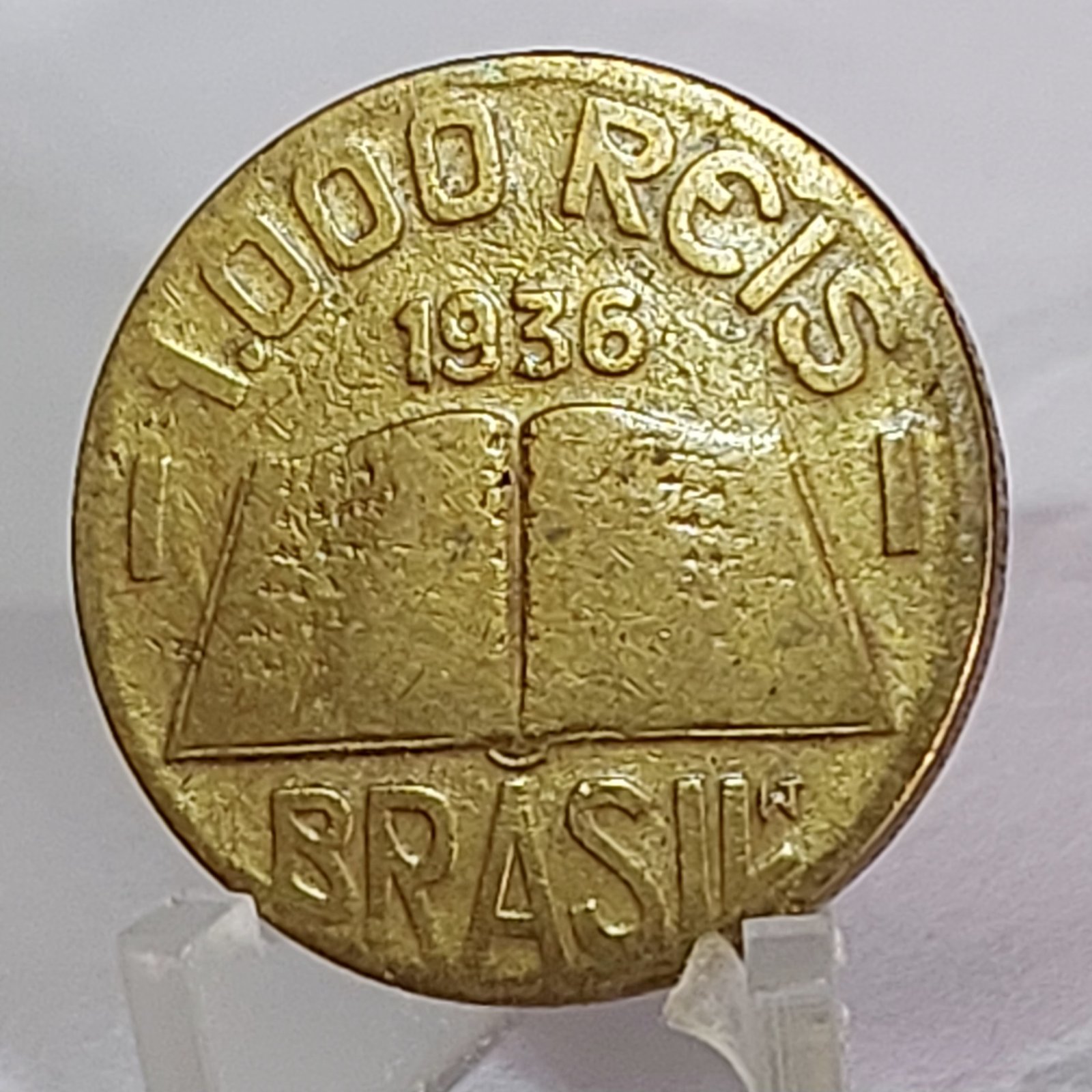Moeda de 1.000 Réis Ano 1936 - José de Anchieta - Imagem 3