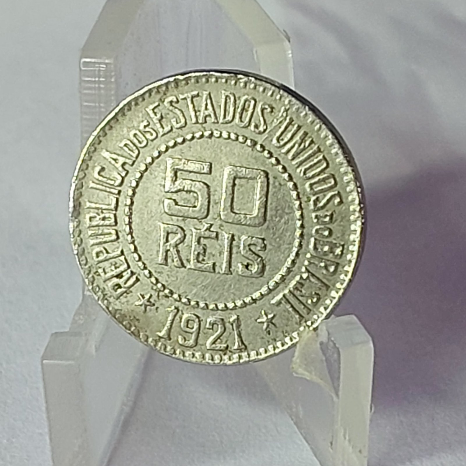 Moeda de 50 Réis Ano 1921 - Imagem 3