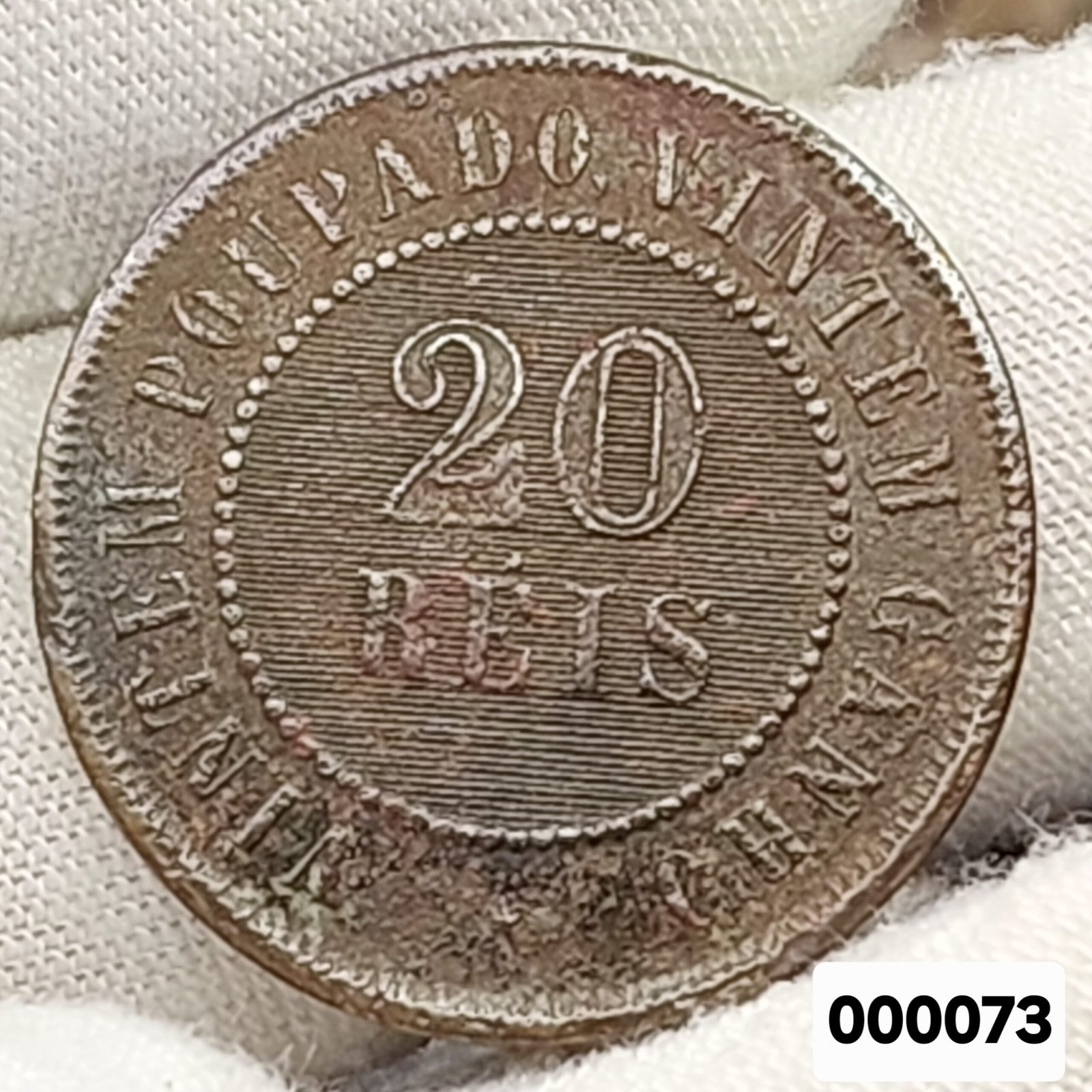 Moeda de 20 Réis do Brasil Ano 1889 - Vintém