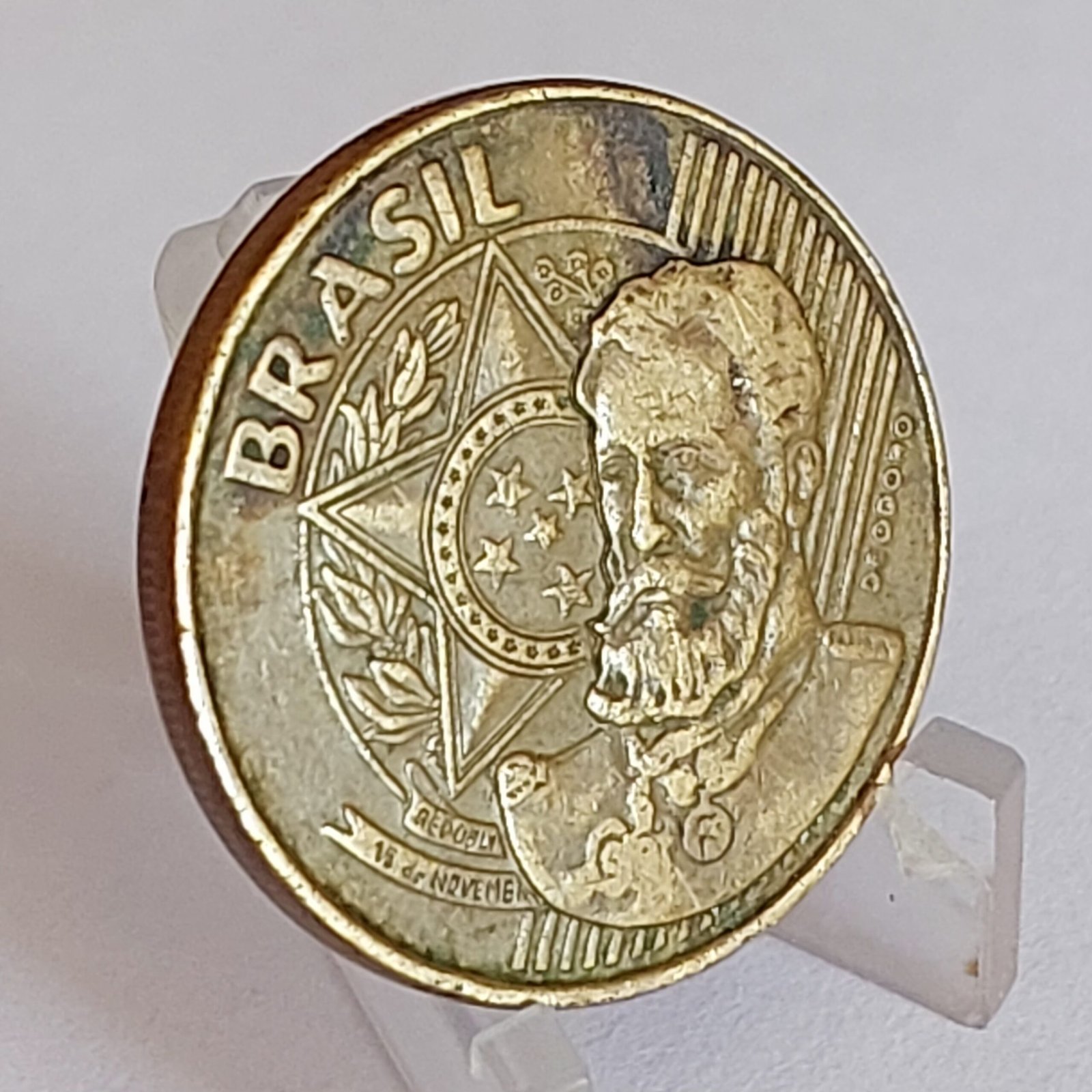 Moeda do Brasil 25 Centavos Ano 1999 - 2a. Família do Real - Imagem 4