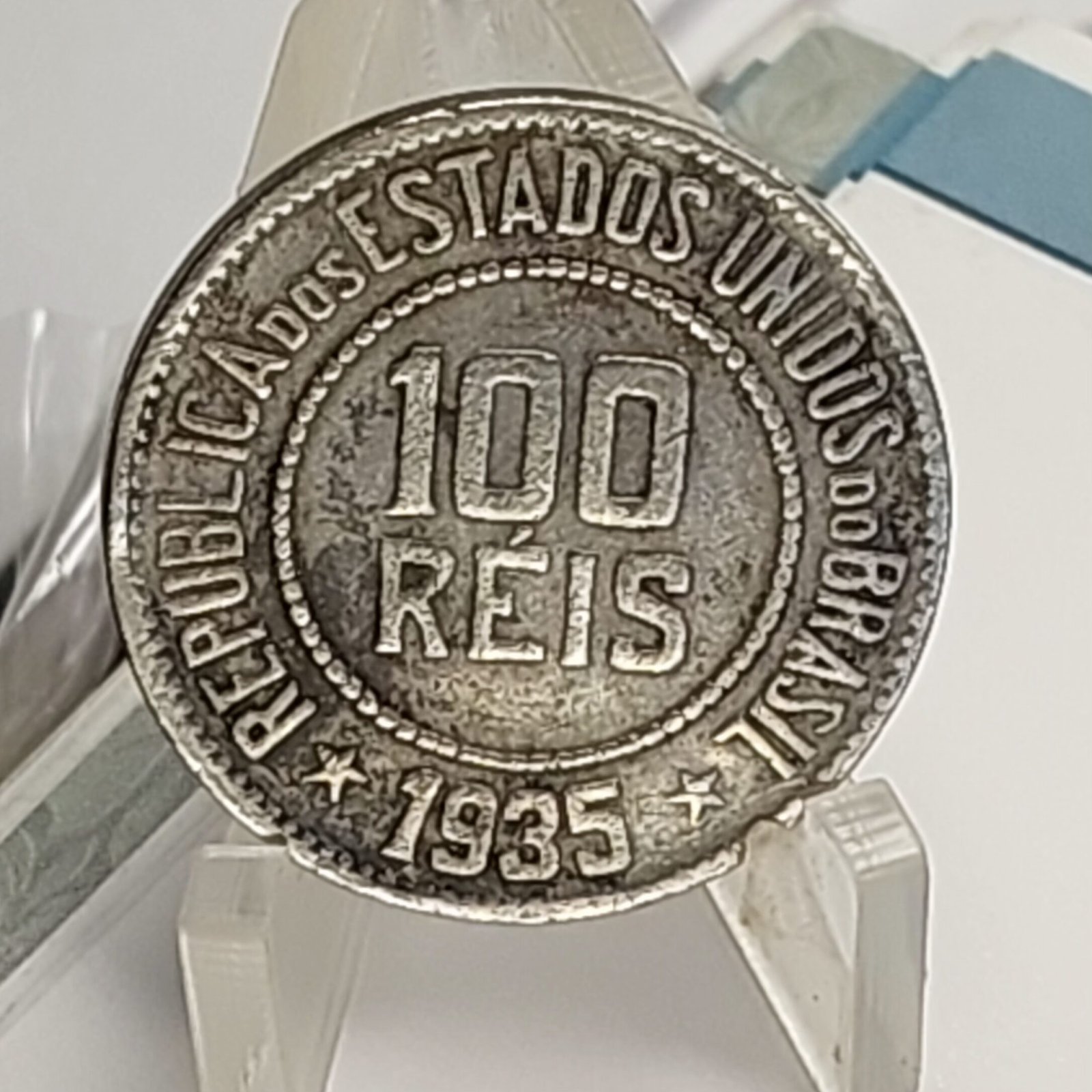 Moeda de 100 Réis Ano 1935 - Imagem 3