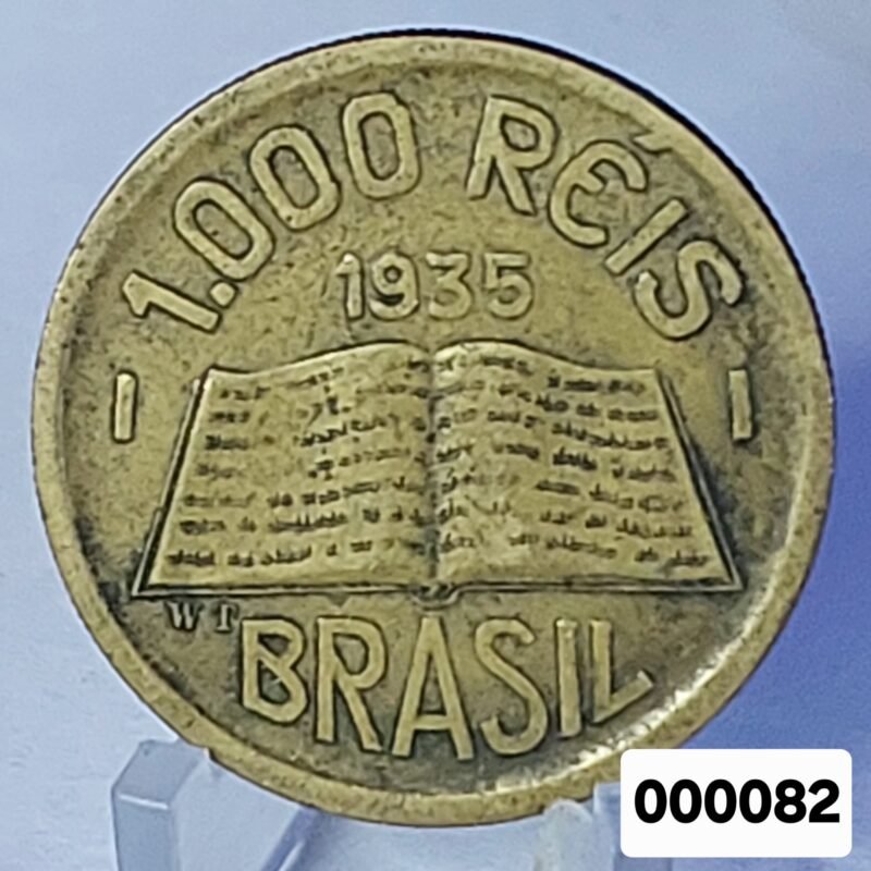 Moeda de 1.000 Réis Ano 1935 - José de Anchieta (Módulo Maior)