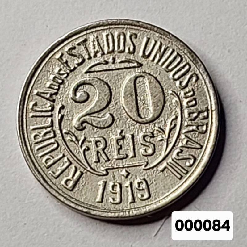 Moeda de 20 Réis do Brasil Ano 1919